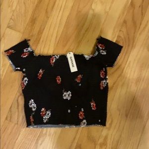 Garage off the shoulder top